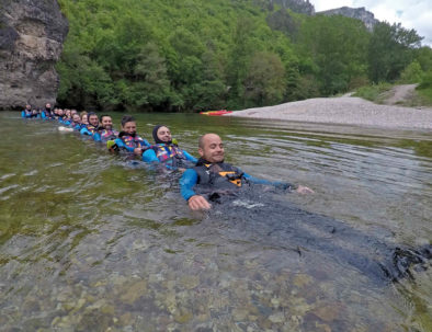 Groupe moniteur Gorges du tarn bureau sainte enimie activités loisirs nature sport plein air lozère